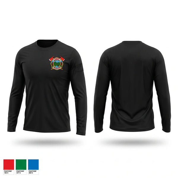 Long Sleeve Performance Shirt, Pittman center Volunteer fire department, Fire Department, Teamtime, Team time, sublimation, custom sports apparel, team uniforms, spirit wear, spiritwear, sports uniforms, custom shirts, team store, custom team store, fundraiser sports, apparel fundraiser