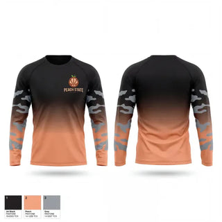 Long Sleeve Performance Shirt, Peach State Select, Men's Basketball, Teamtime, Team time, sublimation, custom sports apparel, team uniforms, spirit wear, spiritwear, sports uniforms, custom shirts, team store, custom team store, fundraiser sports, apparel fundraiser
