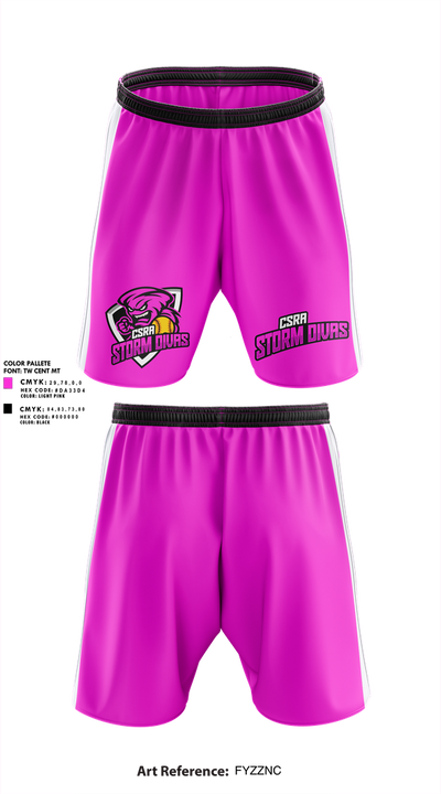 CSRA storm divas 95544790 Athletic Shorts With Pockets - 1