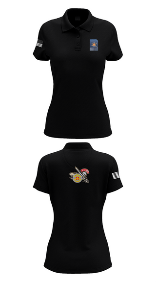Womens Short Sleeve Performance Polo, HHB, 428th Field Artillery Brigade, , Teamtime, Team time, sublimation, custom sports apparel, team uniforms, spirit wear, spiritwear, sports uniforms, custom shirts, team store, custom team store, fundraiser sports, apparel fundraiser