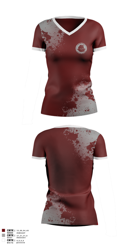 Womens Short Sleeve Vneck Shirt, St. Francis Xavier Academy, , Teamtime, Team time, sublimation, custom sports apparel, team uniforms, spirit wear, spiritwear, sports uniforms, custom shirts, team store, custom team store, fundraiser sports, apparel fundraiser