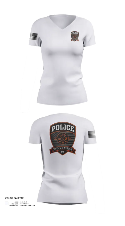 City of Latrobe 96870141 Women's Short Sleeve V-neck Shirt - 22