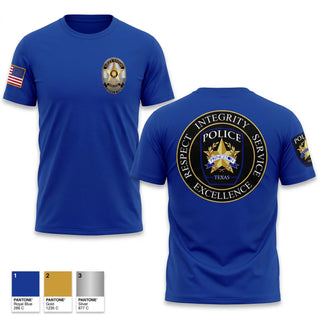 Old School Cotton Feel Shirt, Princeton Police Department, Police, Teamtime, Team time, sublimation, custom sports apparel, team uniforms, spirit wear, spiritwear, sports uniforms, custom shirts, team store, custom team store, fundraiser sports, apparel fundraiser