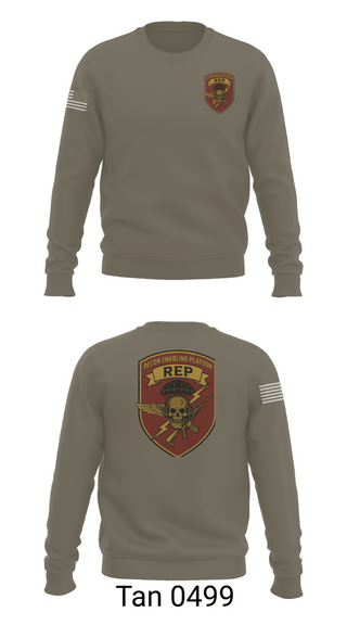 Crew Neck Sweatshirt, 3D Force Recon REP, Marines, Teamtime, Team time, sublimation, custom sports apparel, team uniforms, spirit wear, spiritwear, sports uniforms, custom shirts, team store, custom team store, fundraiser sports, apparel fundraiser
