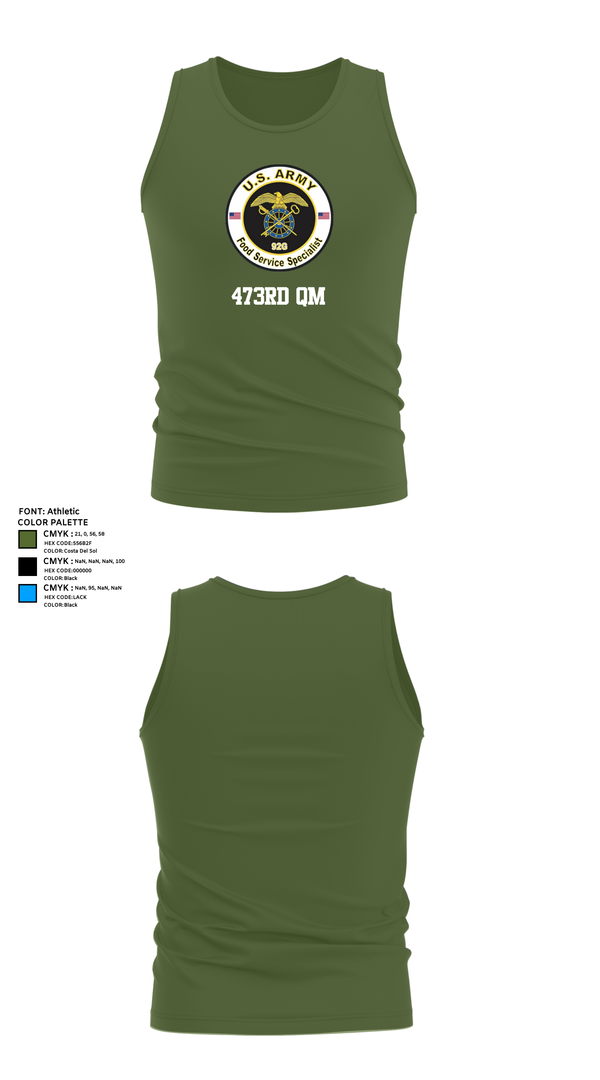 Tank Top, 473rd QM, , Teamtime, Team time, sublimation, custom sports apparel, team uniforms, spirit wear, spiritwear, sports uniforms, custom shirts, team store, custom team store, fundraiser sports, apparel fundraiser