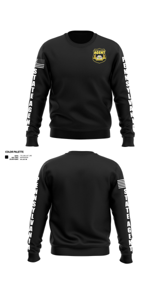 Crew Neck Sweatshirt, Pennsylvania state agent, , Teamtime, Team time, sublimation, custom sports apparel, team uniforms, spirit wear, spiritwear, sports uniforms, custom shirts, team store, custom team store, fundraiser sports, apparel fundraiser