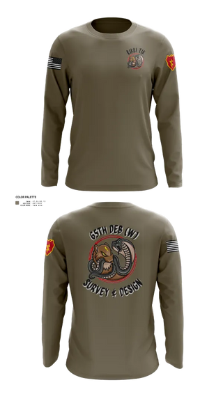 Long Sleeve Performance Shirt, S&D, 65th DEB, Army, Teamtime, Team time, sublimation, custom sports apparel, team uniforms, spirit wear, spiritwear, sports uniforms, custom shirts, team store, custom team store, fundraiser sports, apparel fundraiser
