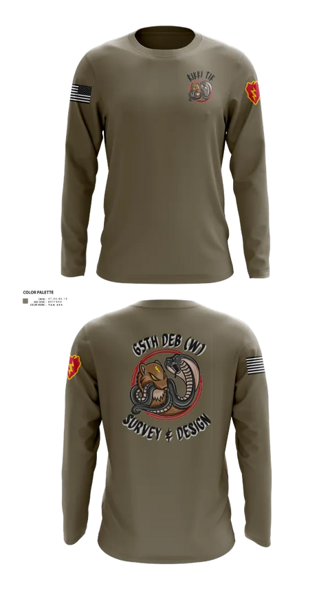 Long Sleeve Performance Shirt, S&D, 65th DEB, Army, Teamtime, Team time, sublimation, custom sports apparel, team uniforms, spirit wear, spiritwear, sports uniforms, custom shirts, team store, custom team store, fundraiser sports, apparel fundraiser