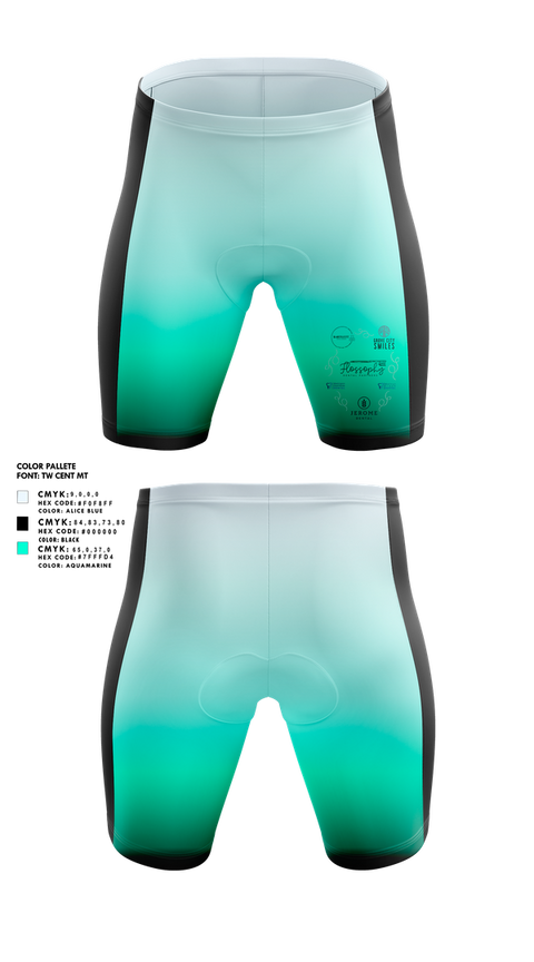 Mens Compression Shorts, Flossophy Dental Partners Pelotonia, Cycling, Teamtime, Team time, sublimation, custom sports apparel, team uniforms, spirit wear, spiritwear, sports uniforms, custom shirts, team store, custom team store, fundraiser sports, apparel fundraiser