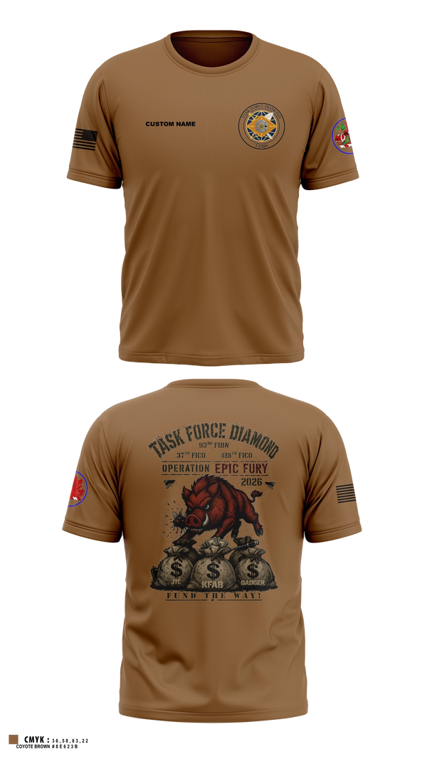 Old School Cotton Feel Shirt, 93rd Finance Battalion, National Guard, Teamtime, Team time, sublimation, custom sports apparel, team uniforms, spirit wear, spiritwear, sports uniforms, custom shirts, team store, custom team store, fundraiser sports, apparel fundraiser