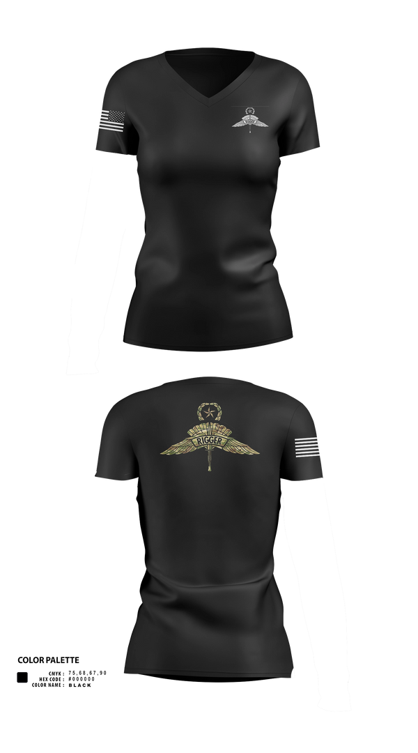 Womens Short Sleeve Vneck Shirt, Military Free fall school, Army, Teamtime, Team time, sublimation, custom sports apparel, team uniforms, spirit wear, spiritwear, sports uniforms, custom shirts, team store, custom team store, fundraiser sports, apparel fundraiser