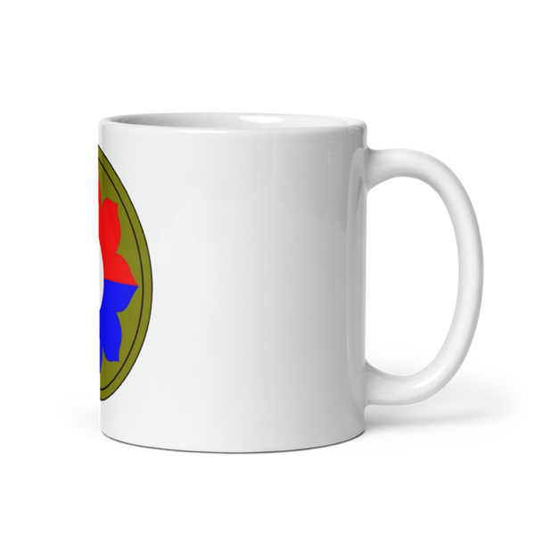 9th inf E company 15372715 White Glossy Mug - Large