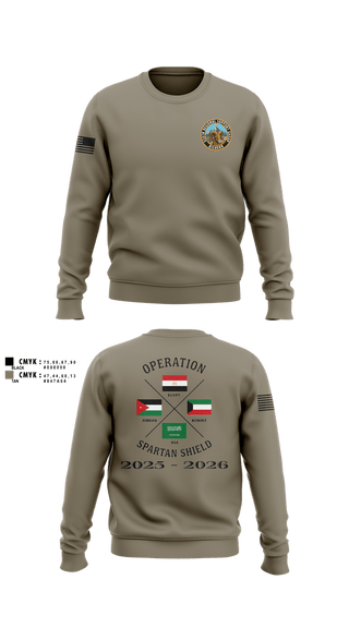 Crew Neck Sweatshirt, 650th RSG, Army, Teamtime, Team time, sublimation, custom sports apparel, team uniforms, spirit wear, spiritwear, sports uniforms, custom shirts, team store, custom team store, fundraiser sports, apparel fundraiser
