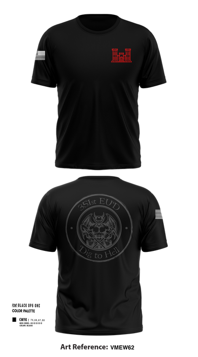 351st EUD 76149457 Short Sleeve Performance Shirt - 1