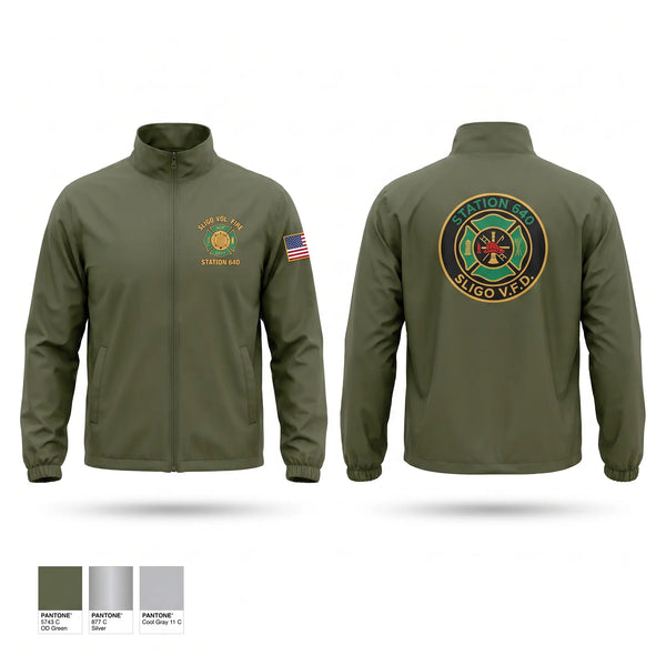 Windbreaker, 640 Sligo, Fire Department, Teamtime, Team time, sublimation, custom sports apparel, team uniforms, spirit wear, spiritwear, sports uniforms, custom shirts, team store, custom team store, fundraiser sports, apparel fundraiser