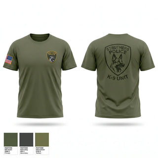 Old School Cotton Feel Shirt, STRUTHERS POLICE K9 UNIT, Police, Teamtime, Team time, sublimation, custom sports apparel, team uniforms, spirit wear, spiritwear, sports uniforms, custom shirts, team store, custom team store, fundraiser sports, apparel fundraiser