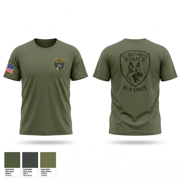 STRUTHERS POLICE K9 UNIT Old School Cotton Feel Shirt - 1
