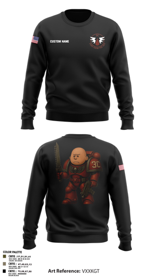 Crew Neck Sweatshirt, CCo, 1-508PIR (OG), Army, Teamtime, Team time, sublimation, custom sports apparel, team uniforms, spirit wear, spiritwear, sports uniforms, custom shirts, team store, custom team store, fundraiser sports, apparel fundraiser