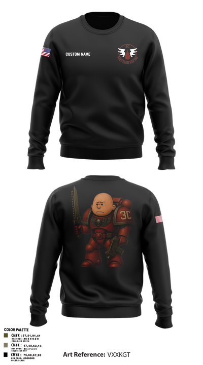 3rd Platoon, CCo, 1-508th PIR Crew Neck Sweatshirt - 29