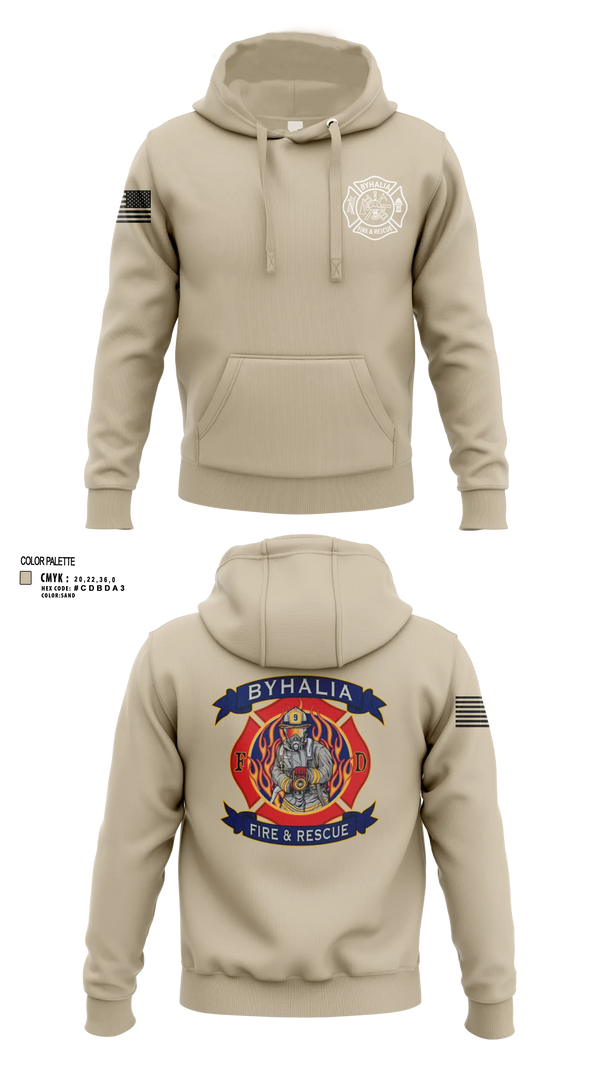 Hoodie, Byhalia Fire and Rescue, Fire Department, Teamtime, Team time, sublimation, custom sports apparel, team uniforms, spirit wear, spiritwear, sports uniforms, custom shirts, team store, custom team store, fundraiser sports, apparel fundraiser