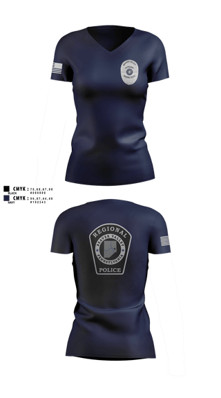 Womens Short Sleeve Vneck Shirt, Beaver Valley Regional Police Department, Police, Teamtime, Team time, sublimation, custom sports apparel, team uniforms, spirit wear, spiritwear, sports uniforms, custom shirts, team store, custom team store, fundraiser sports, apparel fundraiser
