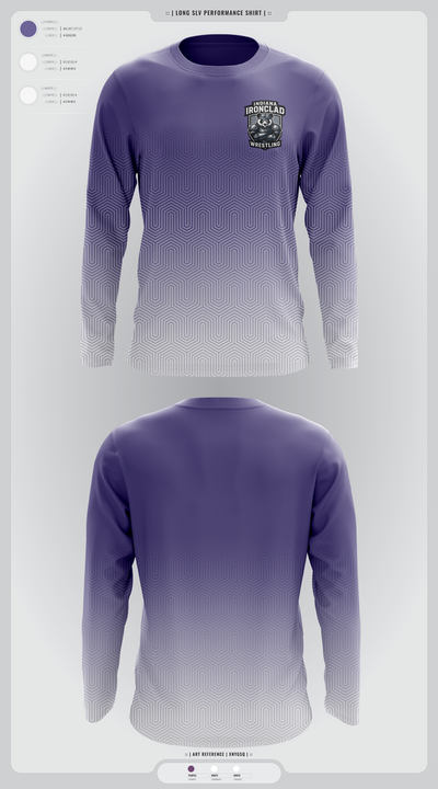 Indiana Ironclad Wrestling 65986308 Long Sleeve Performance Shirt 1