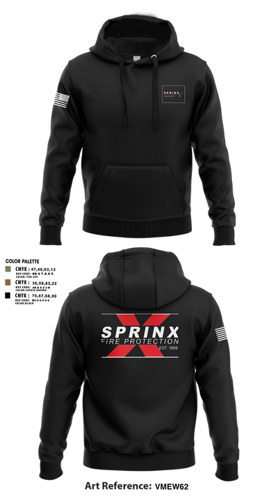 SPRINX FIRE PROTECTION 22334846 Hoodie - 3