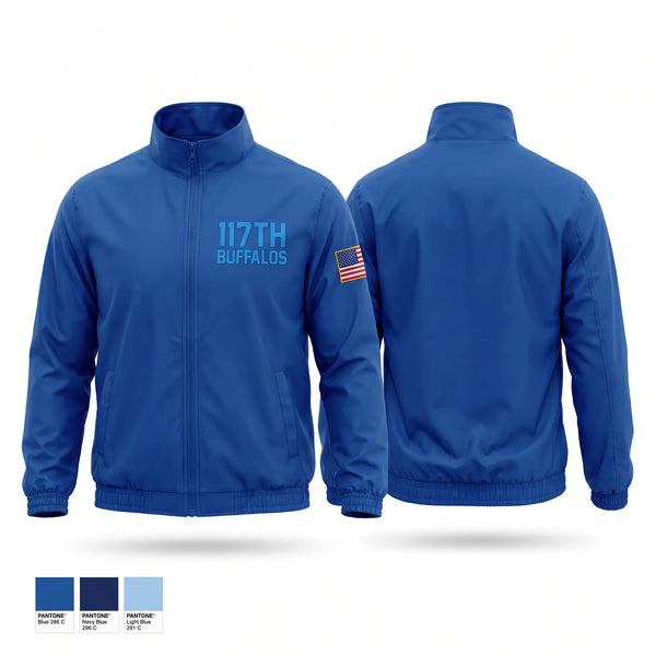 Windbreaker, 1-17th buffalos, Army, Teamtime, Team time, sublimation, custom sports apparel, team uniforms, spirit wear, spiritwear, sports uniforms, custom shirts, team store, custom team store, fundraiser sports, apparel fundraiser