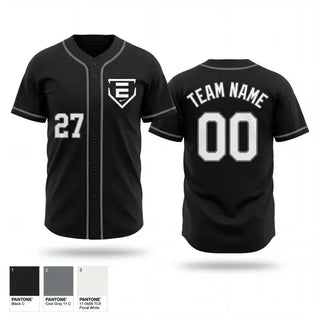 Full Button Baseball Jersey, Elite Umpires, Baseball, Teamtime, Team time, sublimation, custom sports apparel, team uniforms, spirit wear, spiritwear, sports uniforms, custom shirts, team store, custom team store, fundraiser sports, apparel fundraiser