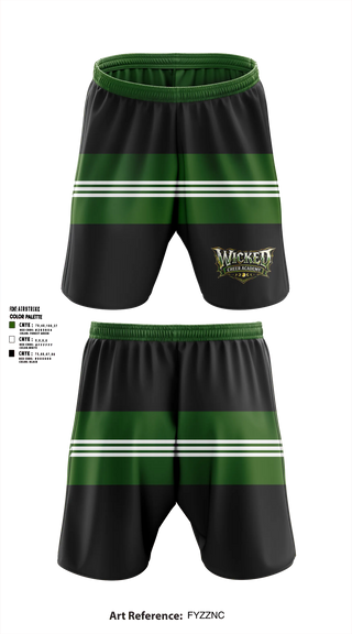 Athletic Shorts With Pockets, Wicked Cheer Academy, Cheer, Teamtime, Team time, sublimation, custom sports apparel, team uniforms, spirit wear, spiritwear, sports uniforms, custom shirts, team store, custom team store, fundraiser sports, apparel fundraiser