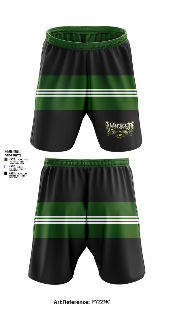 Athletic Shorts With Pockets, Wicked Cheer Academy, Cheer, Teamtime, Team time, sublimation, custom sports apparel, team uniforms, spirit wear, spiritwear, sports uniforms, custom shirts, team store, custom team store, fundraiser sports, apparel fundraiser