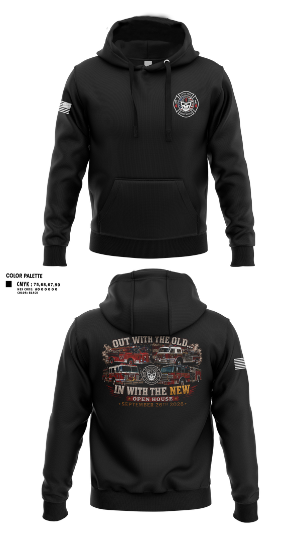 Hoodie, Great Notch Fire Company #4, Fire Department, Teamtime, Team time, sublimation, custom sports apparel, team uniforms, spirit wear, spiritwear, sports uniforms, custom shirts, team store, custom team store, fundraiser sports, apparel fundraiser