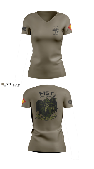 Womens Short Sleeve Vneck Shirt, HHB 160th FIST, Army, Teamtime, Team time, sublimation, custom sports apparel, team uniforms, spirit wear, spiritwear, sports uniforms, custom shirts, team store, custom team store, fundraiser sports, apparel fundraiser