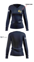 ILSSA Boston Women's Long Sleeve V-neck Shirt - 4 - ILSSA/Hotels Watch Dual Logo