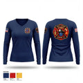 South Lockport Fire Company 80027987 Women's Long Sleeve V-neck Shirt - 1