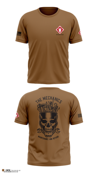 Old School Cotton Feel Shirt, 20th Engineer Brigade, , Teamtime, Team time, sublimation, custom sports apparel, team uniforms, spirit wear, spiritwear, sports uniforms, custom shirts, team store, custom team store, fundraiser sports, apparel fundraiser