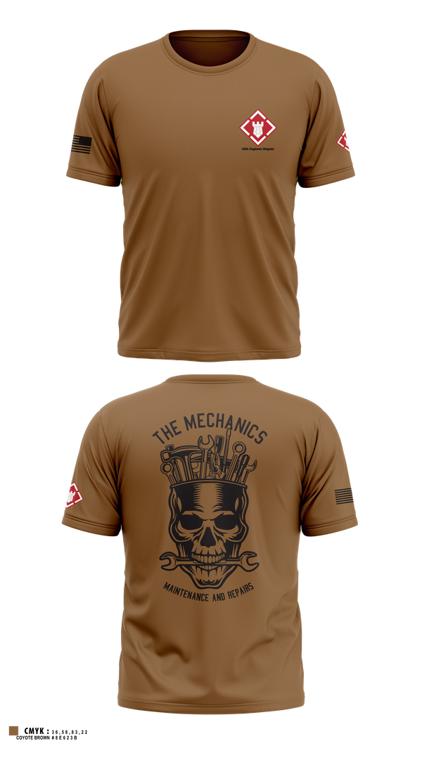 Short Sleeve Performance Shirt, 20th Engineer Brigade, , Teamtime, Team time, sublimation, custom sports apparel, team uniforms, spirit wear, spiritwear, sports uniforms, custom shirts, team store, custom team store, fundraiser sports, apparel fundraiser