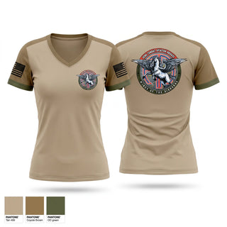 Womens Short Sleeve Vneck Shirt, 82ND CAB, Army, Teamtime, Team time, sublimation, custom sports apparel, team uniforms, spirit wear, spiritwear, sports uniforms, custom shirts, team store, custom team store, fundraiser sports, apparel fundraiser