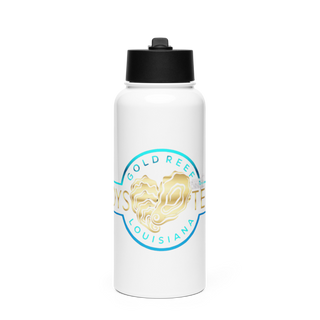 Gold reef oyster 31412148 Stainless Steel Water Bottle with a Straw Lid