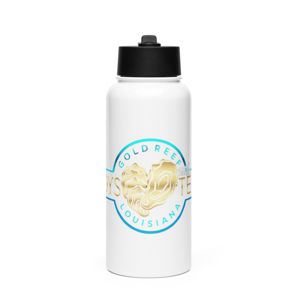 Gold reef oyster 31412148 Stainless Steel Water Bottle with a Straw Lid