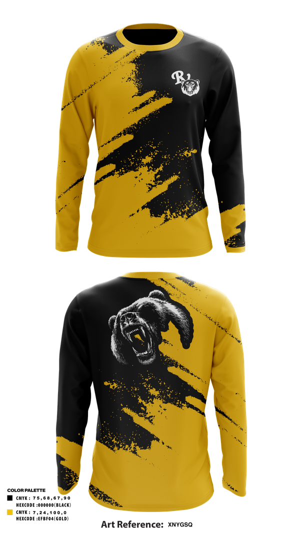 Long Sleeve Performance Shirt, River View Black Bears, Swimming, Teamtime, Team time, sublimation, custom sports apparel, team uniforms, spirit wear, spiritwear, sports uniforms, custom shirts, team store, custom team store, fundraiser sports, apparel fundraiser