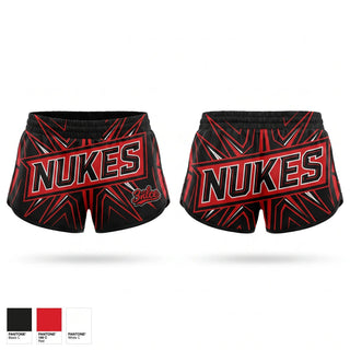 Womens Shorts, Nukes, Baseball, Teamtime, Team time, sublimation, custom sports apparel, team uniforms, spirit wear, spiritwear, sports uniforms, custom shirts, team store, custom team store, fundraiser sports, apparel fundraiser