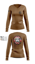 141 echo 27271231 Women's Long Sleeve V-neck Shirt - 4