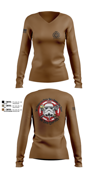 Womens Long Sleeve Vneck Shirt, 141 echo, Army, Teamtime, Team time, sublimation, custom sports apparel, team uniforms, spirit wear, spiritwear, sports uniforms, custom shirts, team store, custom team store, fundraiser sports, apparel fundraiser