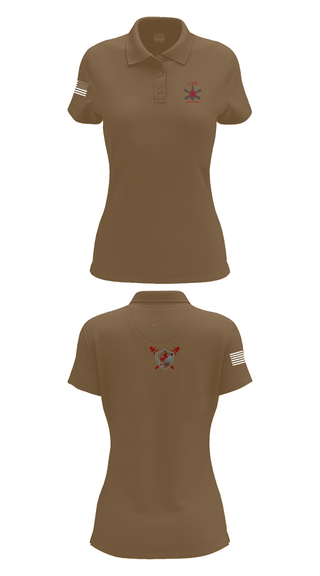 Womens Short Sleeve Performance Polo, 5-4 ADAR, Army, Teamtime, Team time, sublimation, custom sports apparel, team uniforms, spirit wear, spiritwear, sports uniforms, custom shirts, team store, custom team store, fundraiser sports, apparel fundraiser