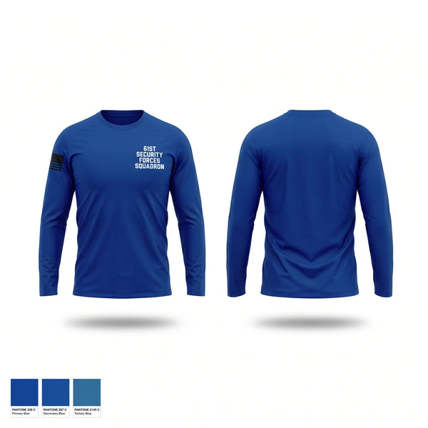 Long Sleeve Performance Shirt, 61st security forces squadron, Air Force, Teamtime, Team time, sublimation, custom sports apparel, team uniforms, spirit wear, spiritwear, sports uniforms, custom shirts, team store, custom team store, fundraiser sports, apparel fundraiser