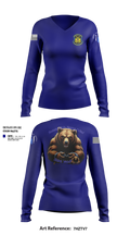 Troop A Crime Wreckers Women's Long Sleeve V-neck Shirt - 23