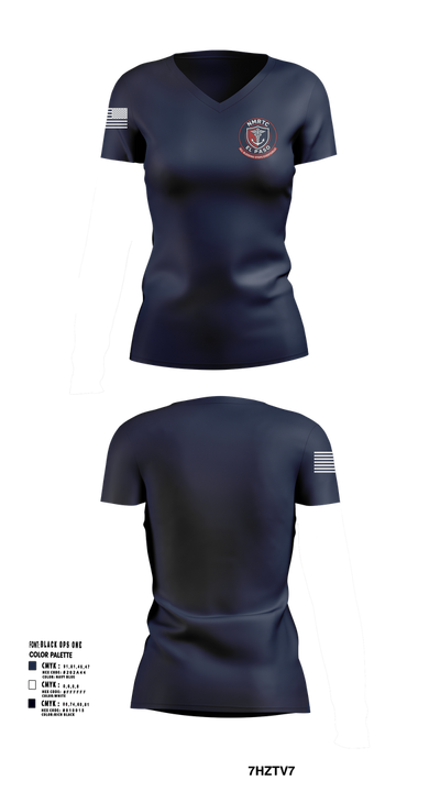 NMRTC El Paso 64078462 Women's Short Sleeve V-neck Shirt - 102