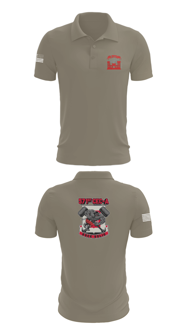 Short Sleeve Performance Polo, 571st CEC-A, , Teamtime, Team time, sublimation, custom sports apparel, team uniforms, spirit wear, spiritwear, sports uniforms, custom shirts, team store, custom team store, fundraiser sports, apparel fundraiser