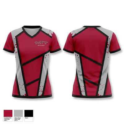 Massachusetts Institute of Technology Soccer Women's Short Sleeve V-neck Shirt - 1